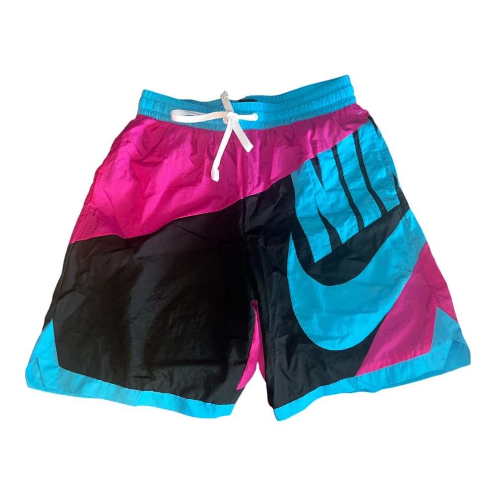 Nike Vintage Colorblock Nylon trunks Multicolor Retro 90s Size L